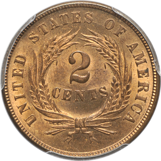 1864 Small Motto PCGS MS-63RB