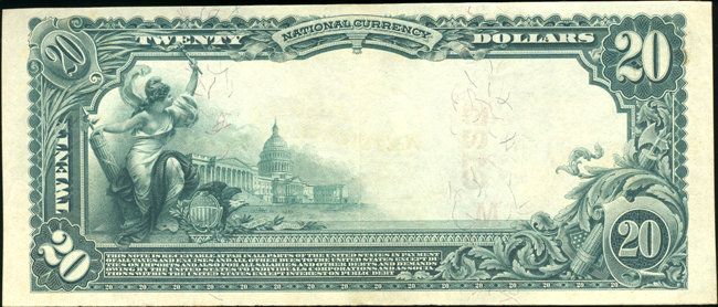 1902 $20 Red Seal - Collinsville, IL Charter #6125 - AU