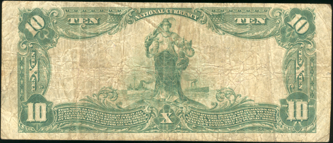 1902 $10 Blue Seal - Belleville, IL Charter #11478 - F