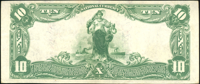 1902 $10 Blue Seal - Washington, GA Charter #8848 - AU