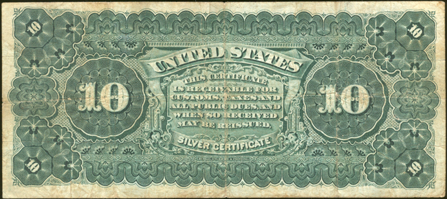 1886 $10 Fr# 293 - F