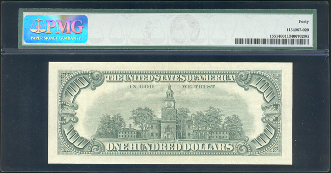 1966-A $100 Fr# 1551 - PMG XF-40