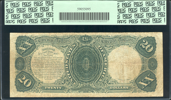 1880 $20 Fr# 147 - PCGS F-15