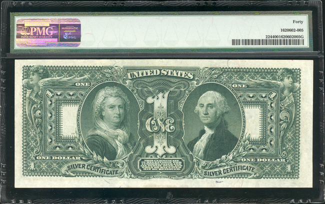 1896 $1 Educational Fr# 224 - PMG XF-40