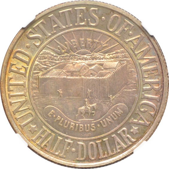 Five Choice or better silver commemorative half-dollars, all certified