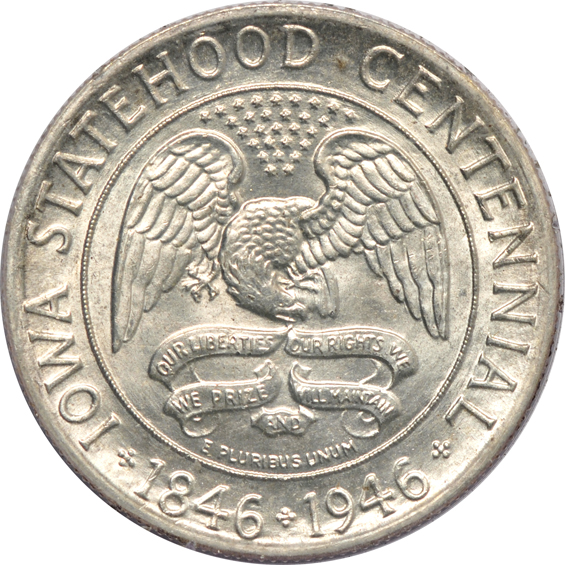 Five Choice or better silver commemorative half-dollars, all certified