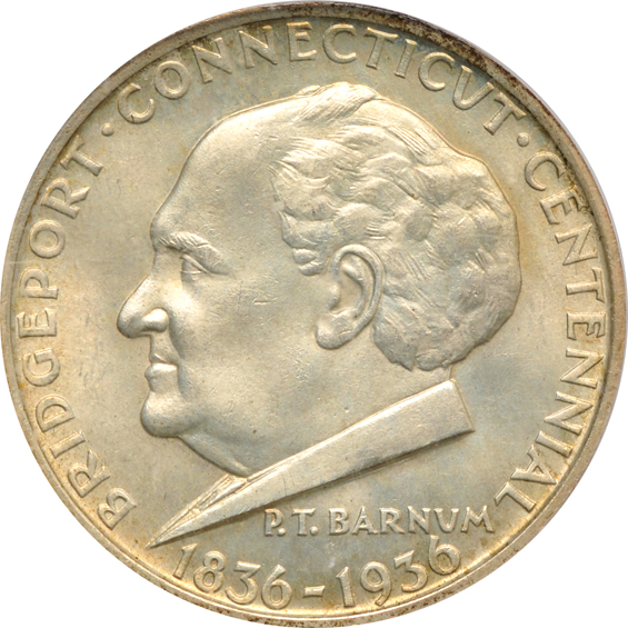 Seven Choice or better silver commemorative half-dollars, all certified