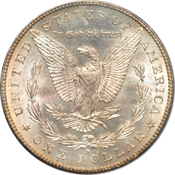 Three 1881-S, two MS-65, and one MS-64, all PCGS