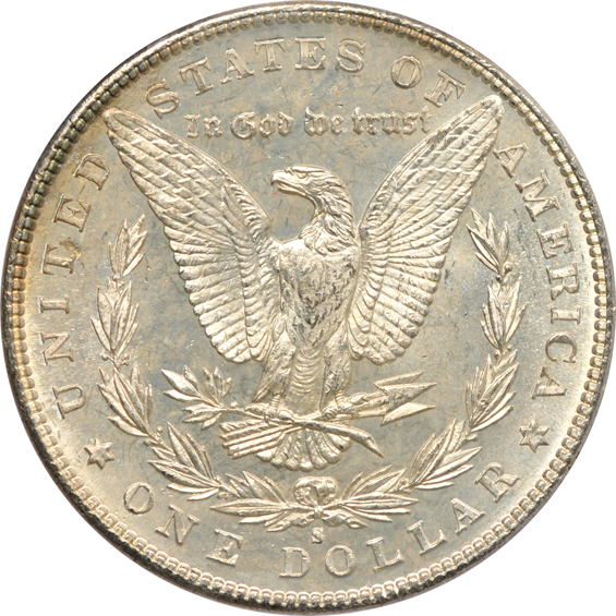 Three 1881-S, two MS-65, and one MS-64, all PCGS