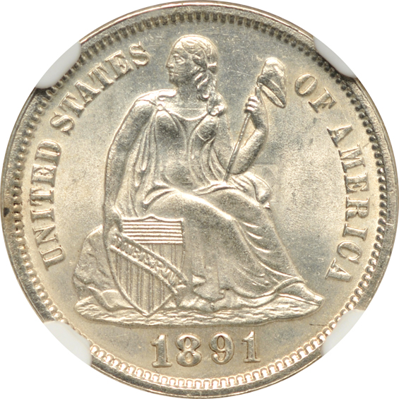 1882 MS-63 CAC, and an 1891 MS-64, both NGC