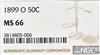 1899-O Half Dollar NGC, MS-66