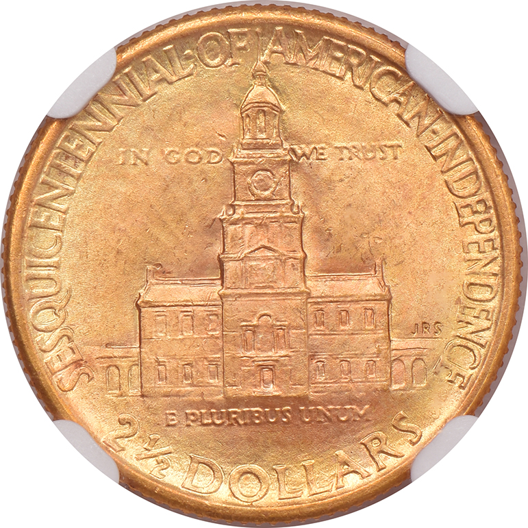 1926 Sesquicentennial Gold $2.50 NGC, MS-66