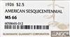 1926 Sesquicentennial Gold $2.50 NGC, MS-66