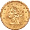 1907 Gold $2.50 PCGS, MS-62