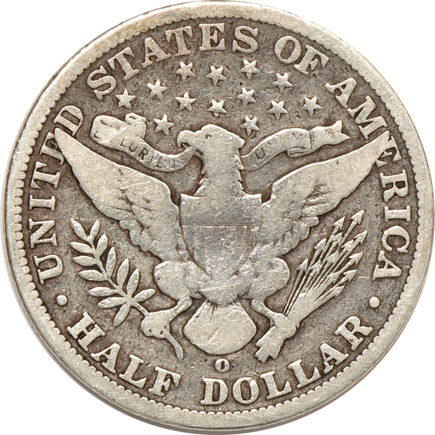 1897-O Half Dollar, F/Cleaned
