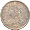 1839 Half Dollar Reeded Edge Large Letters, AU +/Light Clean