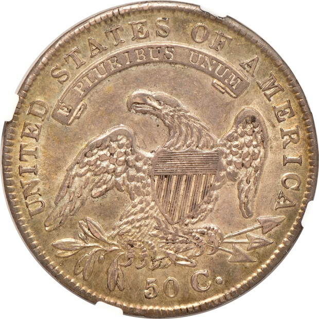 1834 50C NGC, MS-62