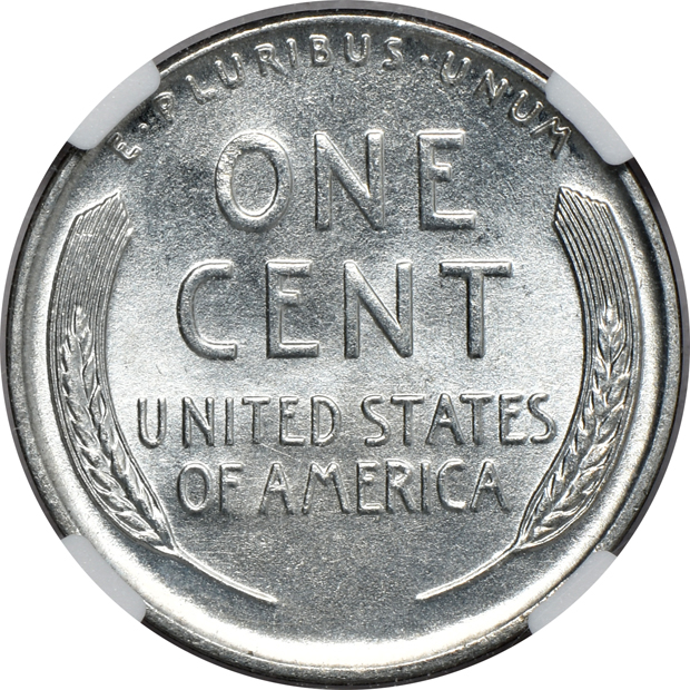 1943 Cent Steel NGC, MS-67