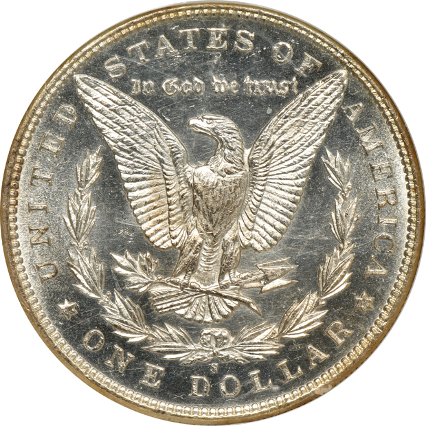 1895-S Silver Dollar NGC, MS-62 PL
