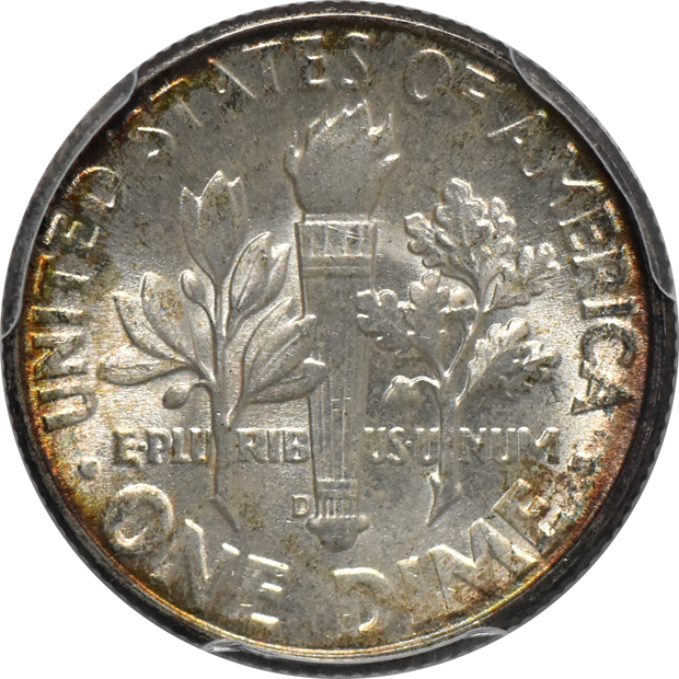 1946-D Dime PCGS, MS-67 FT