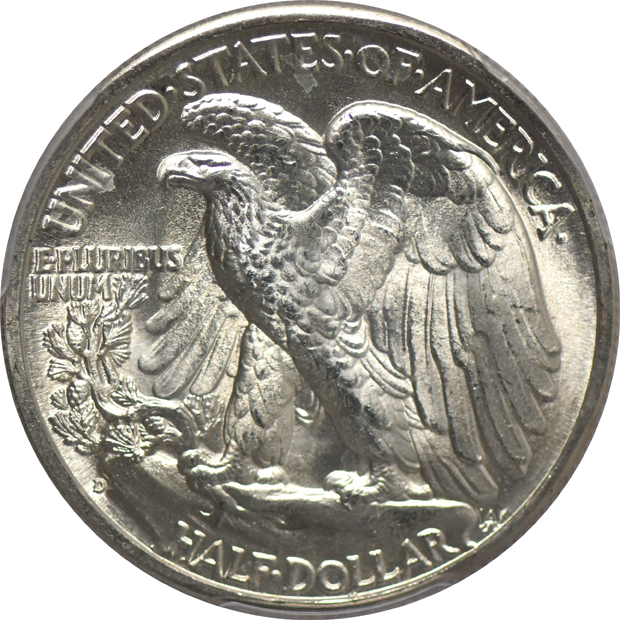 1943-D Half Dollar PCGS, MS-65