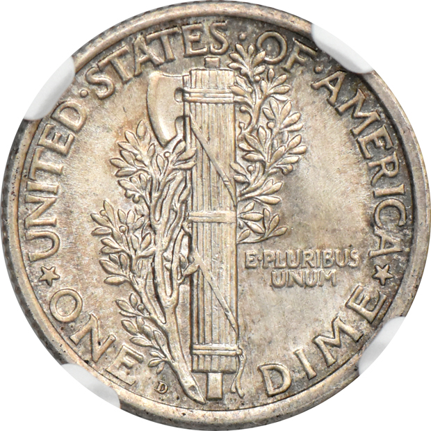 1924-D Dime NGC, MS-63