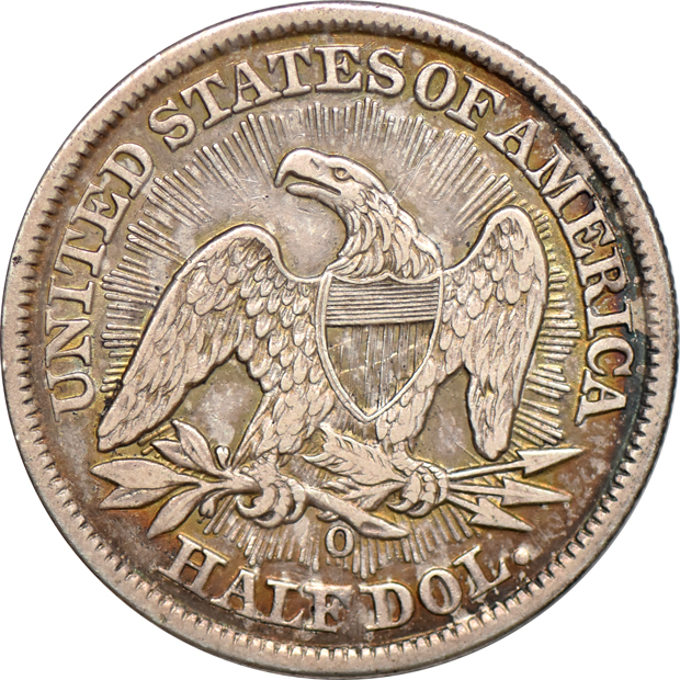 1853-O Half Dollar Arrows And Rays, XF