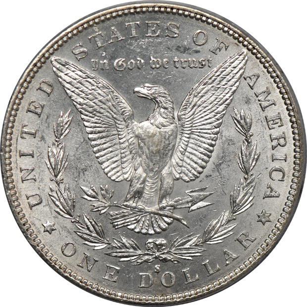 1884-S Silver Dollar PCGS, AU-58