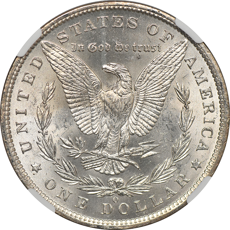 1887-O Silver Dollar NGC, MS-64