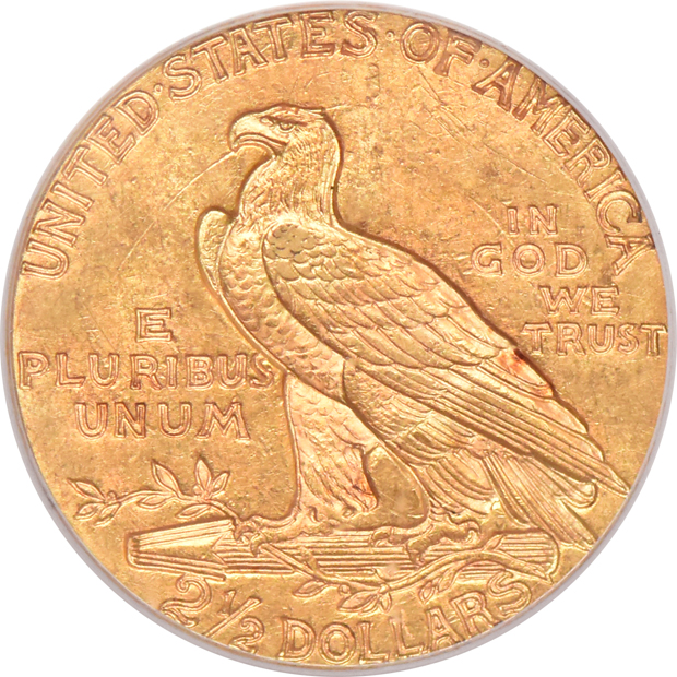 1927 Gold $2.50 PCGS, MS-62