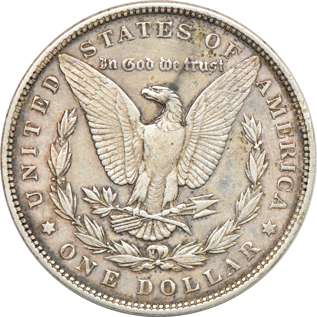 1893 Silver Dollar, XF-40