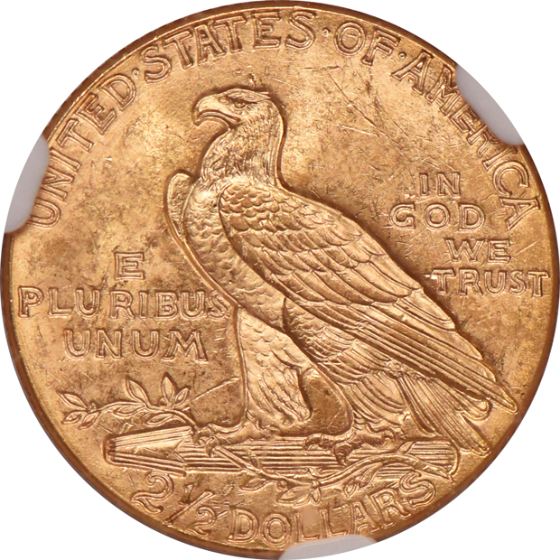 1927 Gold $2.50 NGC, MS-64