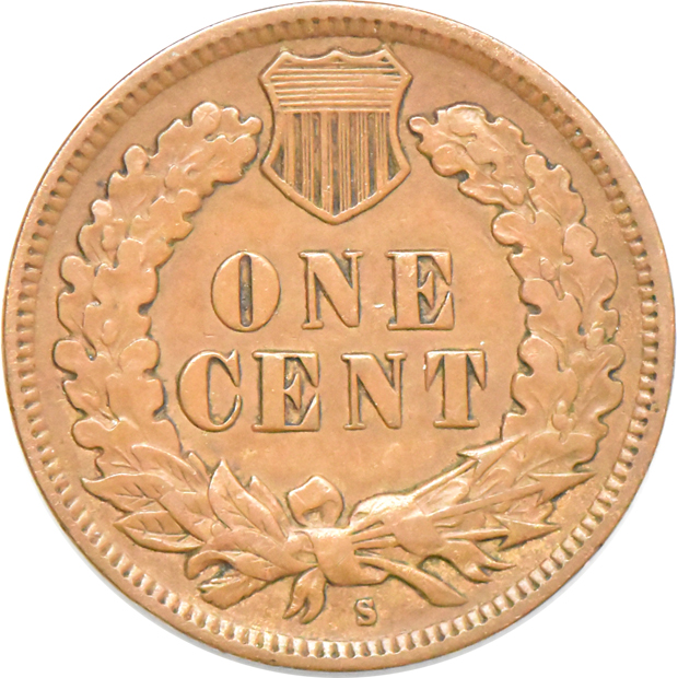 1908-S Cent, XF-45