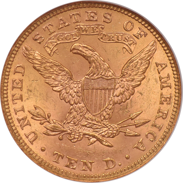 1900 Gold $10 NGC, MS-63
