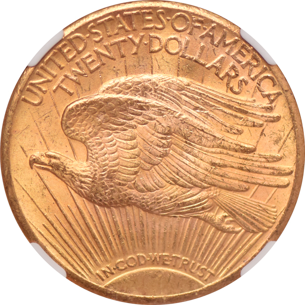 1927 Gold $20 NGC, MS-64