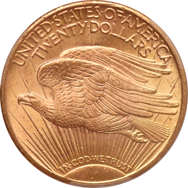1925 Gold $20 PCGS, MS-64
