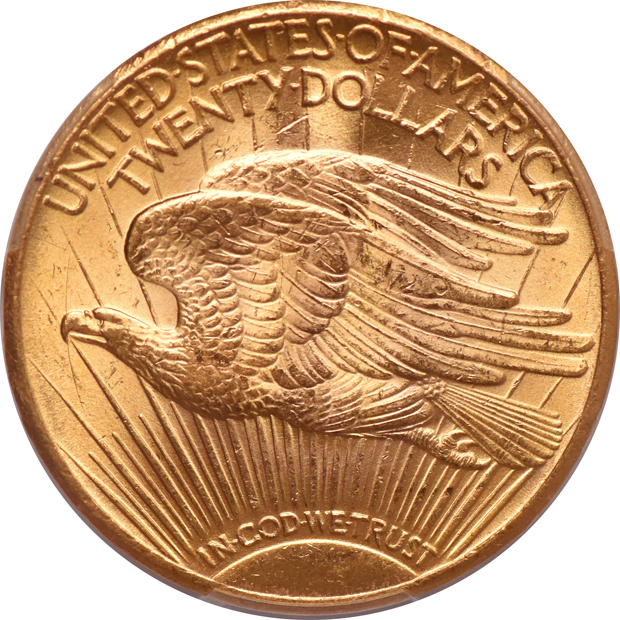 1925 Gold $20 PCGS, MS-64