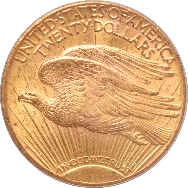 1927 Gold $20 PCGS, MS-62+