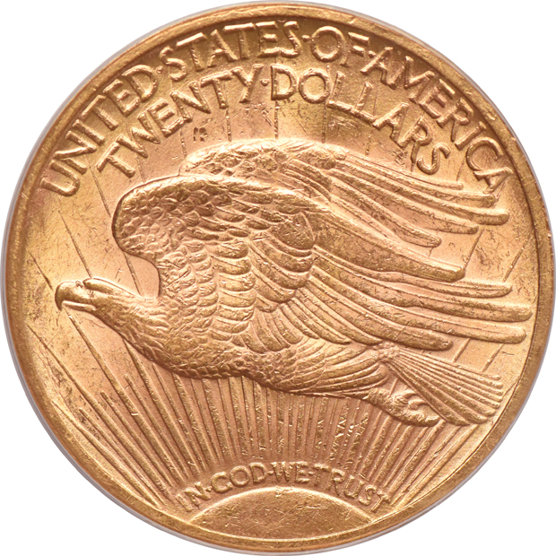 1923 Gold $20 PCGS, MS-63+