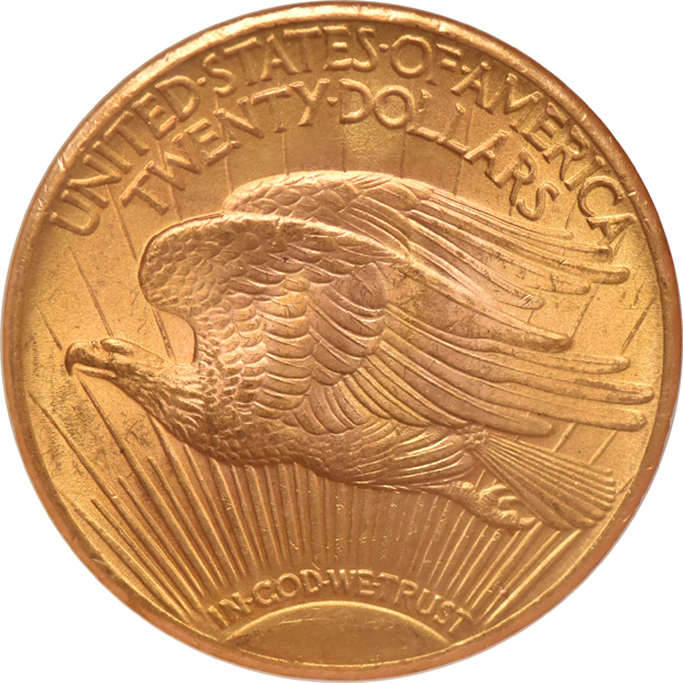1928 Gold $20 NGC, MS-63