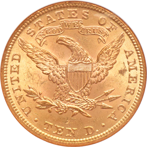 1901 Gold $10 NGC, MS-64