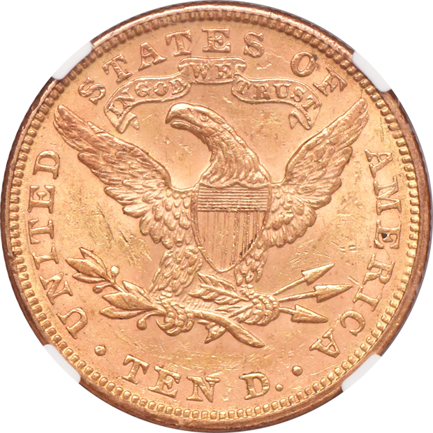 1894 Gold $10 NGC, MS-61