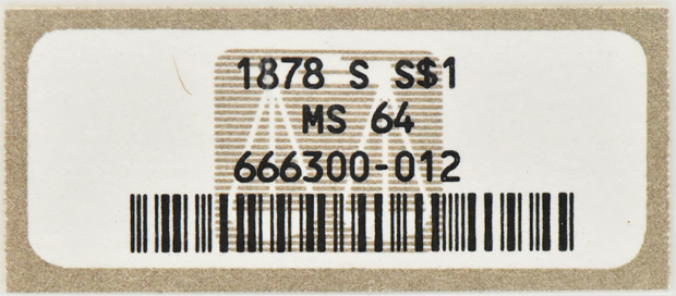 1878-S Silver Dollar NGC, MS-64