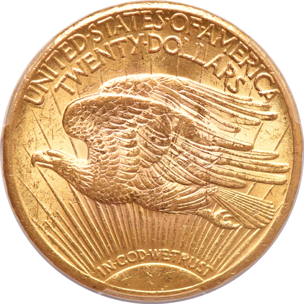 1928 Gold $20 PCGS, MS-62