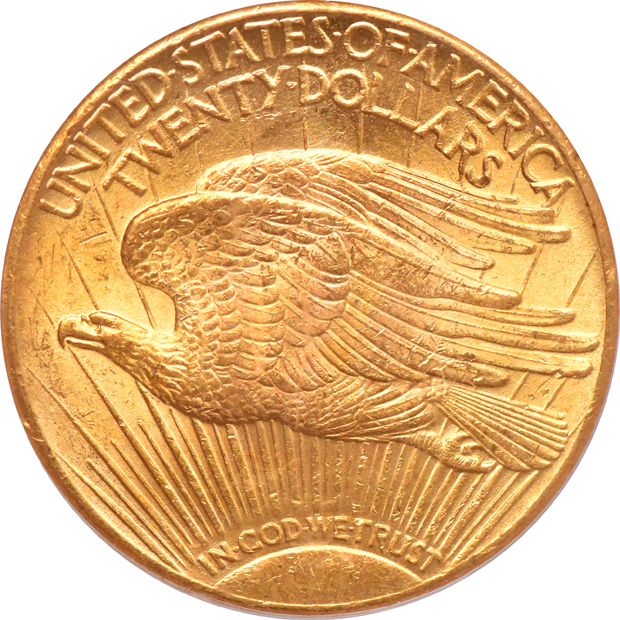 1927 Gold $20 PCGS, MS-62