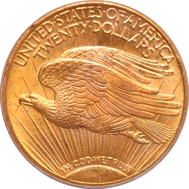 1924 Gold $20 PCGS, MS-62