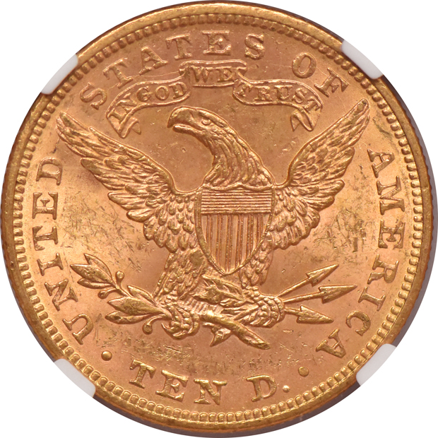 1894 Gold $10 NGC, MS-62