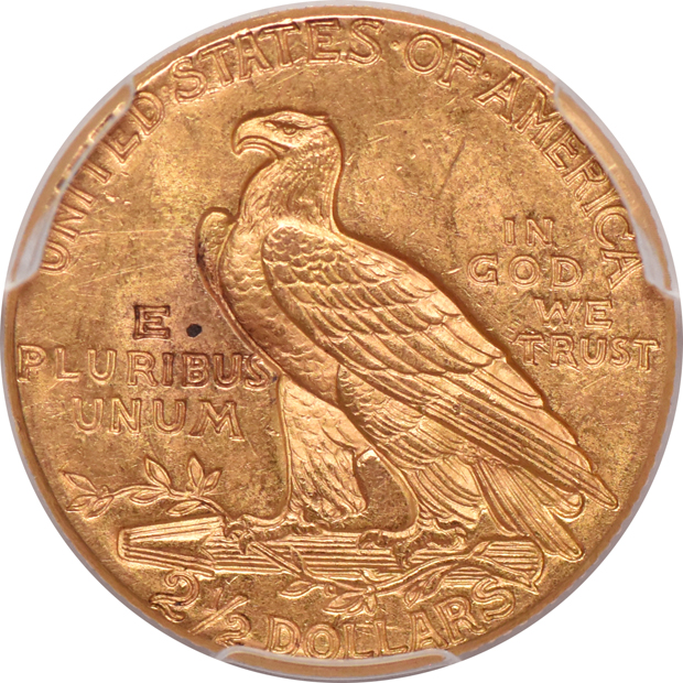 1926 Gold $2.50 PCGS, MS-63