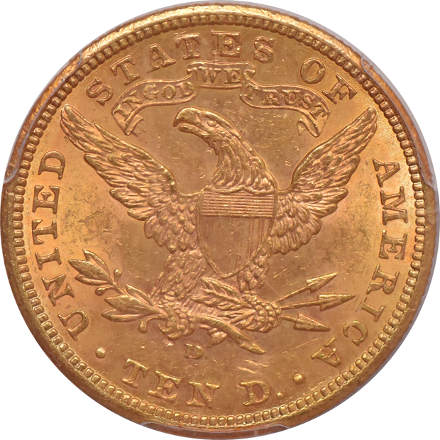 1906-D Gold $10 PCGS, MS-61