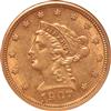 1907 Gold $2.50 NGC, MS-61